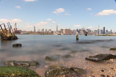 View of cityscape against sky