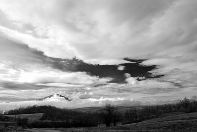 Scenic view of landscape against sky