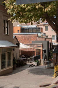 Street amidst buildings in town