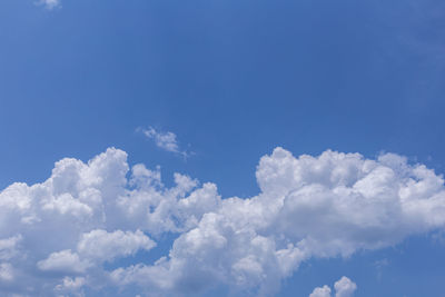 Low angle view of clouds in sky