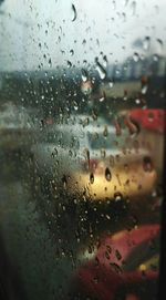 Raindrops on glass window