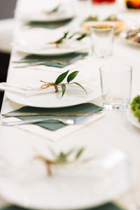 View of food on table