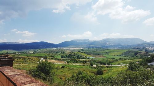 Scenic view of landscape against sky