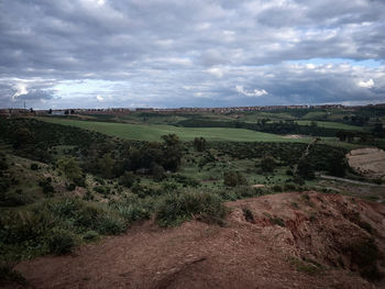 Scenic view of landscape against sky