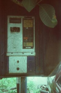 Interior of abandoned house