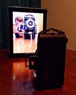 Close-up of food on table