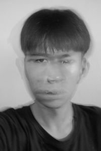 black and white