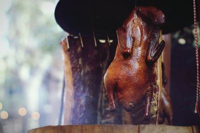 Street food, roast smoked duck