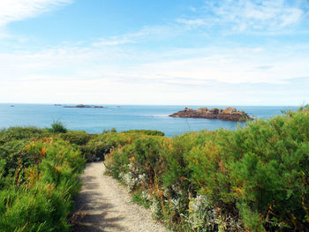 Scenic view of sea against sky