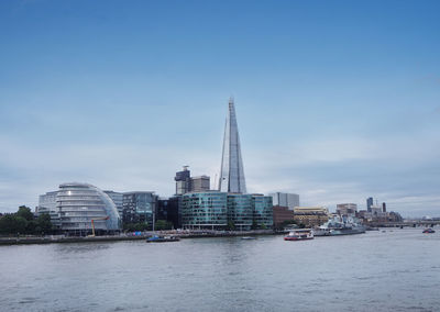Buildings in city at waterfront