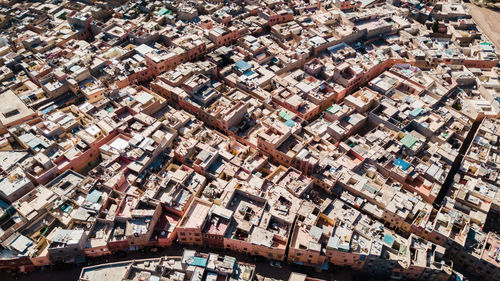 High angle view of townscape