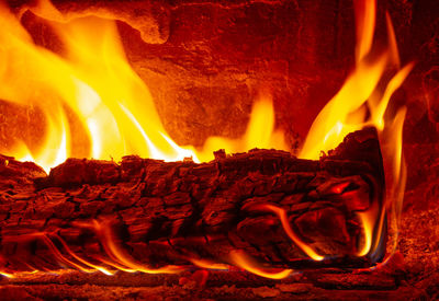 Close-up of fire