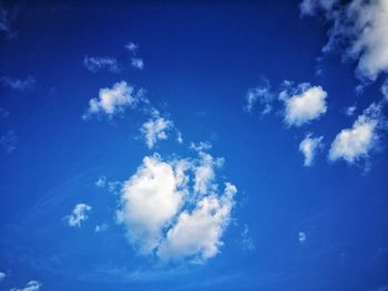 Low angle view of blue sky