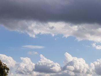 Low angle view of clouds in sky