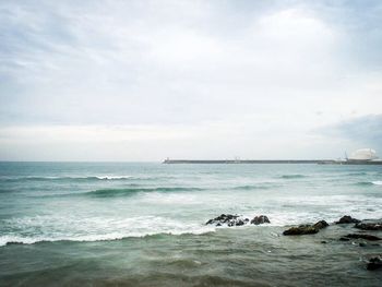 Scenic view of sea against sky