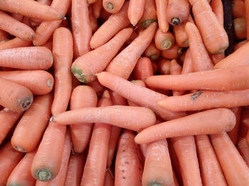 Full frame shot of carrots