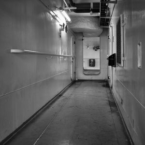 Empty corridor of building