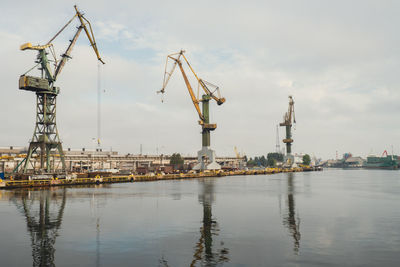 Boats in harbor