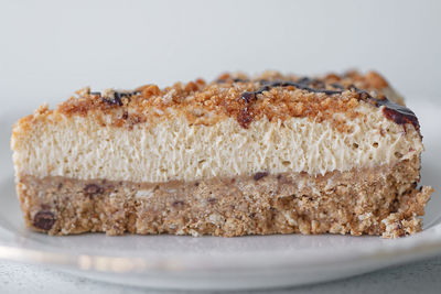 Close-up of cake on plate