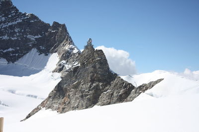 Low angle view of mountain against sky