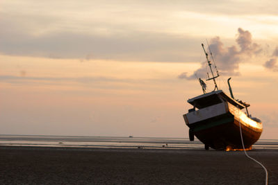 Nice sunset view at lampu satu beach merauke - papua