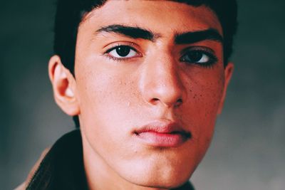 Close-up portrait of young man