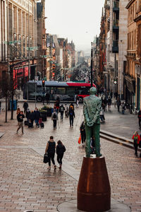 People walking on street