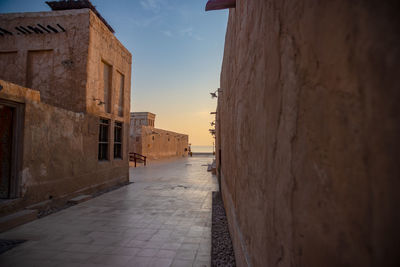 Alley amidst buildings in town