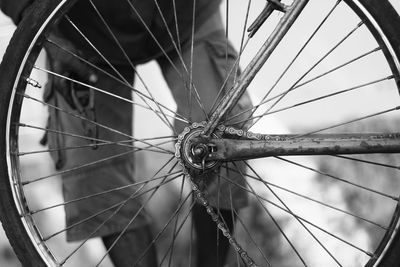 Close-up of a bicycle