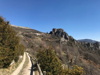 Scenic view of landscape against clear sky