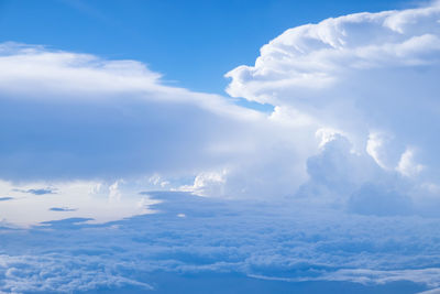 Aerial view of clouds in sky