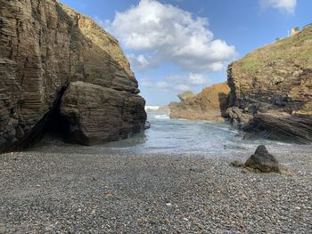 Playa de las catedrales. a natural place in galicia, as beautiful as magical