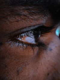 Close-up of man looking away