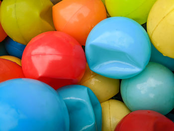 Full frame shot of multi colored balls