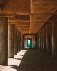 Empty corridor of building