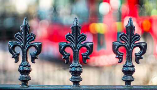 Close-up of metal cross