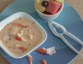 Close-up of served food