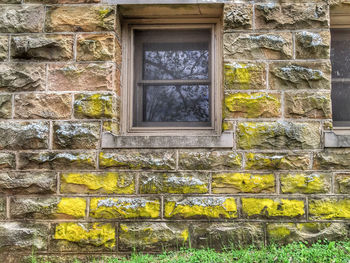 Full frame shot of yellow window