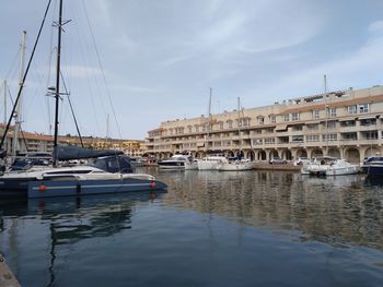 Boats in sea