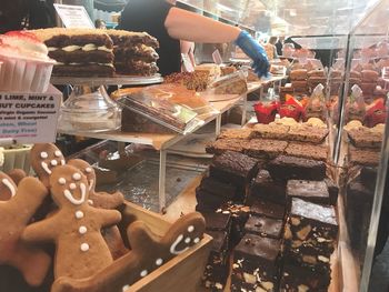 Close-up of cake for sale in store