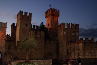 Low angle view of historical building