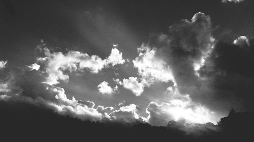 Low angle view of sky at night