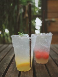 Close-up of drink on table