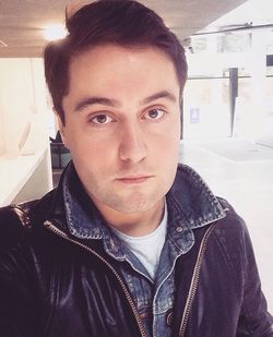looking at camera
