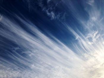 Low angle view of clouds in sky