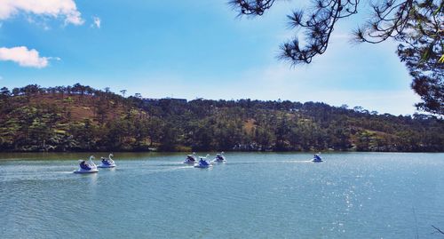 Boats in a lake