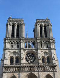 Low angle view of historical building against sky