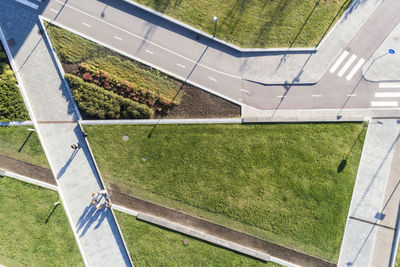 Aerial of the park of helsinki music centre