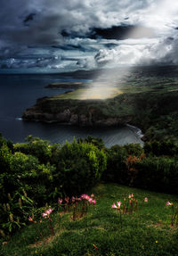 Scenic view of sea against sky