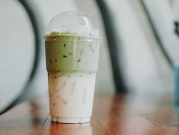 Close-up of drink on table